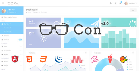 Download Con – Material Admin Dashboard Template | Free Nulled Scripts