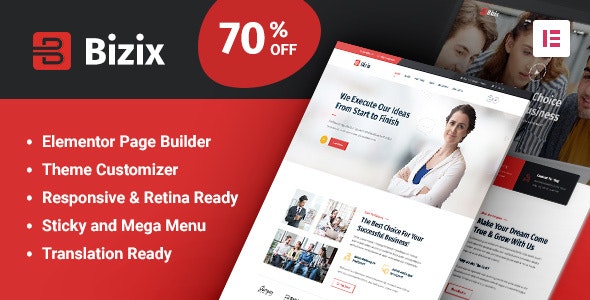 Bizix v1.1.6 - Corporate and Business WordPress Theme