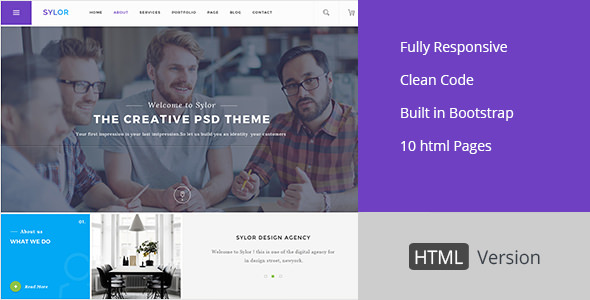 Download Sylor – Agency/Portfolio HTML Template | Free Nulled Scripts