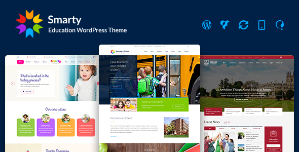 Smarty v3.3.2 - Education WordPress Theme for Kindergarten