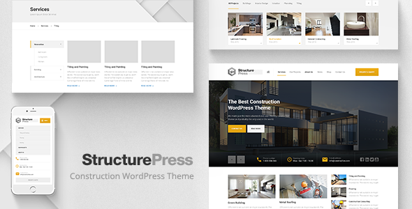 StructurePress v1.11.0 - Construction, Building WP Theme