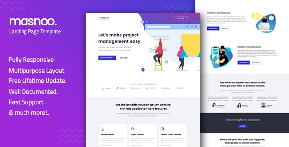 Masnoo - Multipurpose Landing Page Template