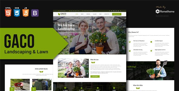 Gaco v1.0 - Landscaping & Gardening HTML Template