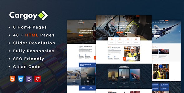 Cargoy v1.0 - Logistics & Transportation HTML Template