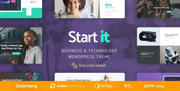 Start It v1.0.7 - Technology & Startup WP Theme