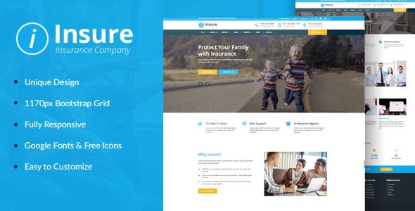 Insure v1.0 - Insurance, Finance, & Business HTML Template
