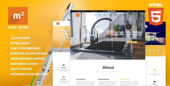 m2 v1.0 - Home Repair, Building & Maintenance Template