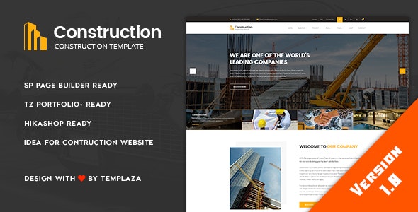 Construction v1.0 - Building & Architect Joomla Template