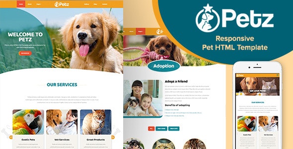 Petz v1.0 - Responsive HTML Template