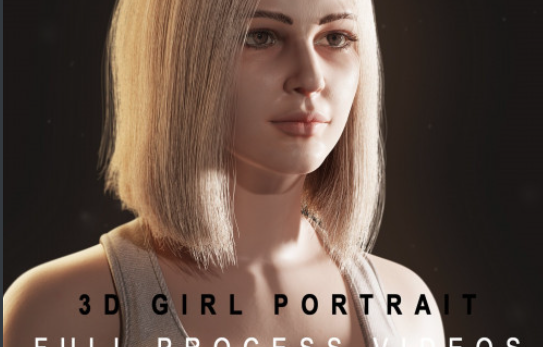Download 3D Girl Portrait – Full Process videos & 3D Asset Course 2024