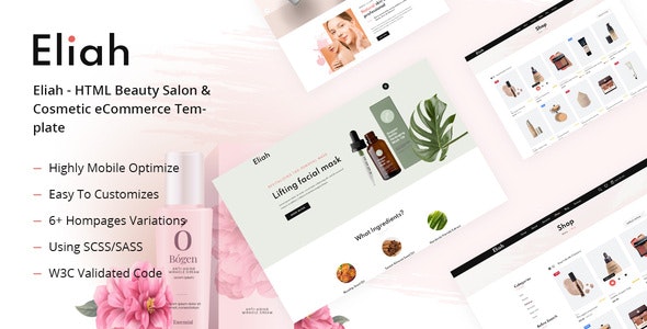 Edit Eliah v1.0 - HTML Beauty Salon & Cosmetic eCommerce Template