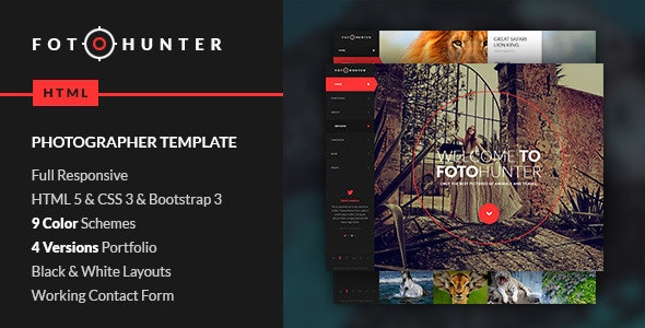 FotoHunter v1.0 - Creative Photographer Template