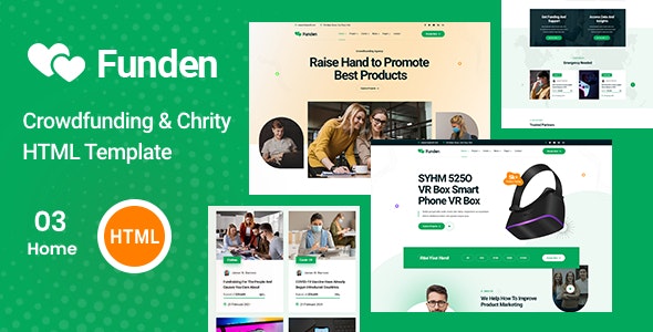 Funden v1.0 - Crowdfunding & Charity HTML5 Template