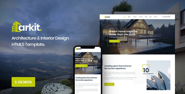 Arkit v1.0 - Architecture & Interior HTML Template