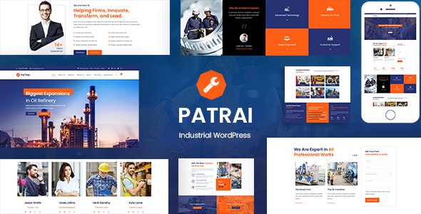 Patrai Industry v1.5 - Industrial WordPress