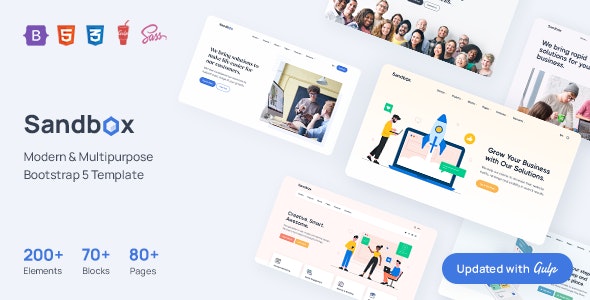 Sandbox v1.2.0 - Modern & Multipurpose Bootstrap 5 Template