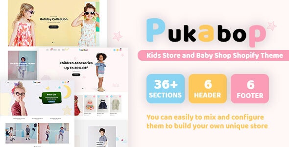 Pukabop v1.0.0 - Kids Store and Baby Shop Shopify Theme
