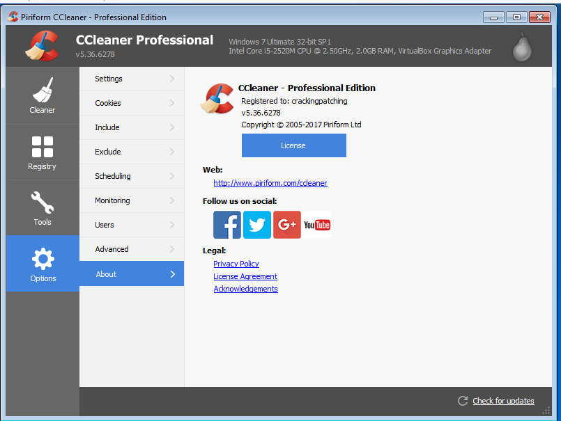 Download CCleaner crack 5.37 Build 6357 incl Serial Keys [Pro + Bus]