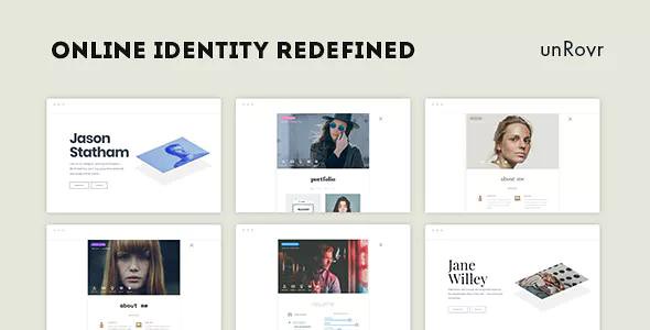 unRovr v1.0.4 - Animated vCard & Resume WordPress Theme