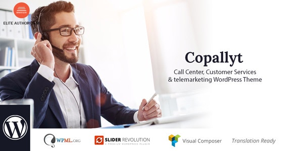 Copallyt v3.6 - Call Center & Telemarketing WordPress Theme