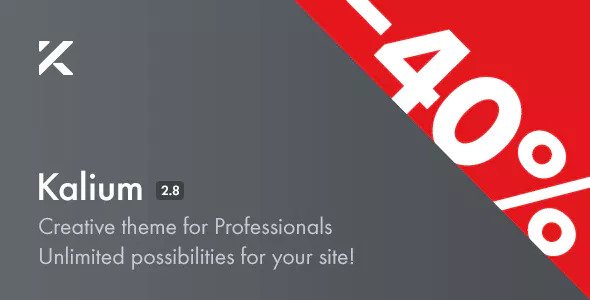 Kalium v2.8 - Creative Theme for Professionals