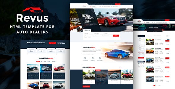 Revus v1.0 - Autodealer HTML Template