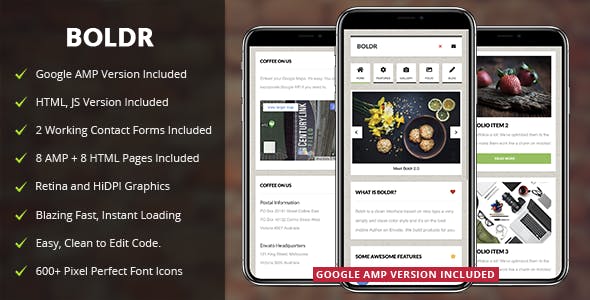 Boldr Mobile v2.0 - Mobile Template