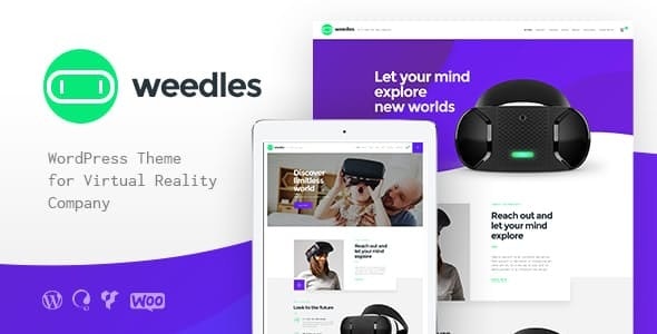 Weedles v1.1.3 - Virtual Reality Landing Page & Store WordPress Theme