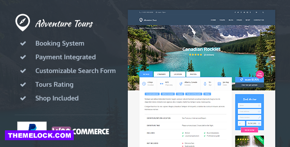 Adventure Tours v3.8.0 - WordPress Tour/Travel Theme