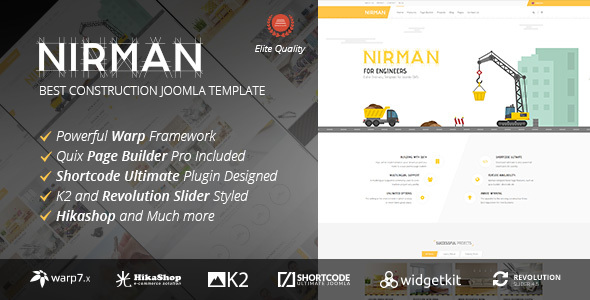 Download Nirman v1.1.5 – Professional Construction Joomla Template | Free Nulled Scripts