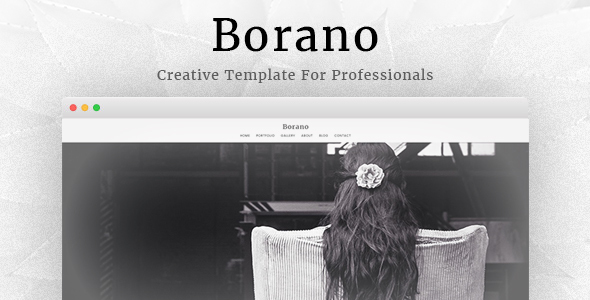 Borano v4.6 - Photography / Portfolio WordPress Theme