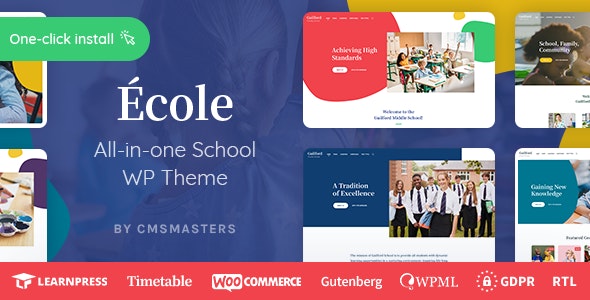 Ecole v1.0.1 - Education & School WordPress Theme