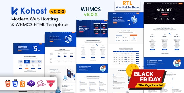Kohost v5.0.0 - Modern Web Hosting & WHMCS Template
