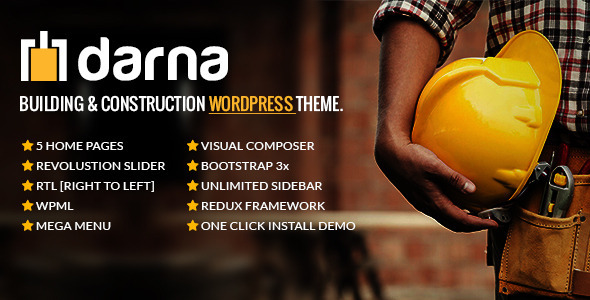 Darna v1.1.8 - Building & Construction WordPress Theme