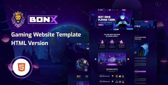 Bonx v1.0 - Gaming Website Template HTML Version