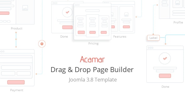 Acamar v1.0.2 - Tiled Layout and Clean Design Responsive Joomla Template