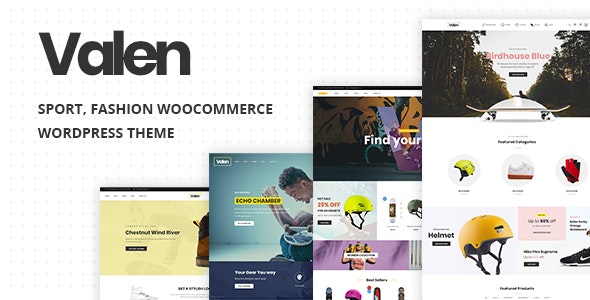 Valen v1.6 - Sport, Fashion WooCommerce WordPress Theme
