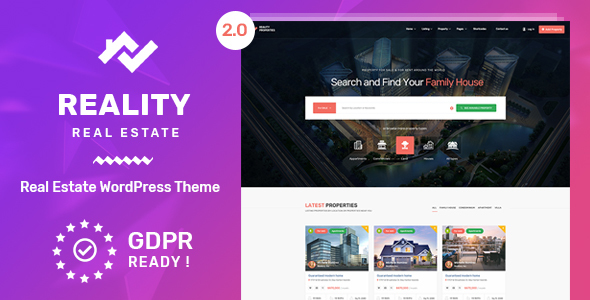 Reality v2.5.6 - Real Estate WordPress Theme