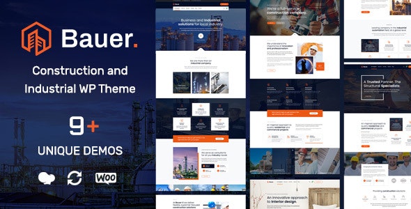 Bauer v1.3 - Construction and Industrial WordPress Theme