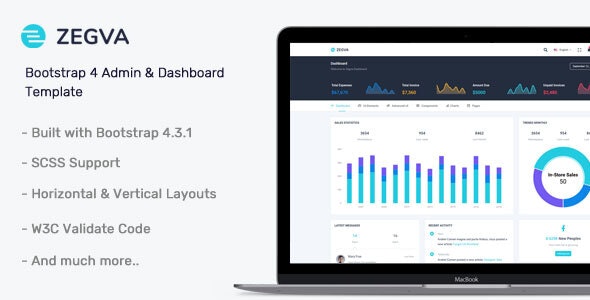 Zegva v1.0 - Bootstrap 4 Admin & Dashboard Template