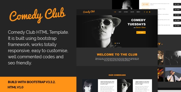 Comedy Club v1.0 - Entertainment HTML Template