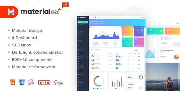 Materialart v1.0 - Powerful Material Admin Template