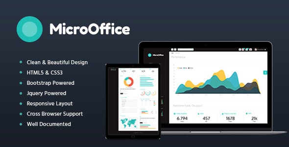 Micro Office v1.2 - HTML Admin Template