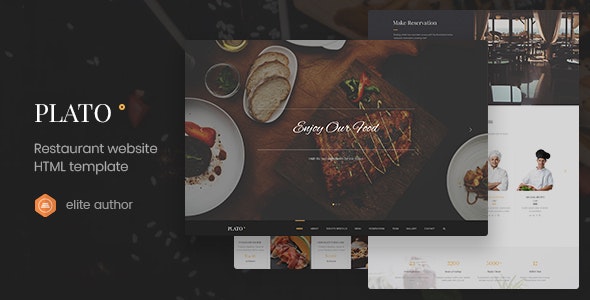 Plato v1.0 - Restaurant & Food One Page HTML5 Template