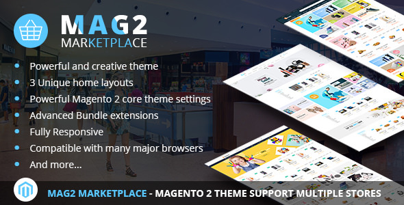 Download Mag2 Marketplace – Magento 2 Theme Support Multiple Stores | Free Nulled Scripts