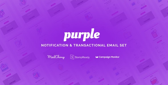 Purple v1.0.1 - Notification & Transactional Email Templates