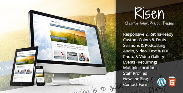 Risen v2.6 - Church WordPress Theme (Responsive)