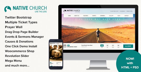 NativeChurch v3.2 - Multi Purpose Wordpress Theme