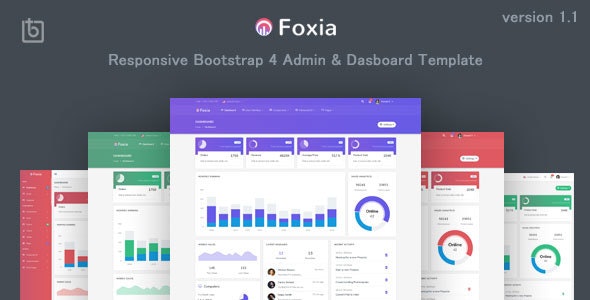 Foxia v1.1 - Admin & Dashboard Template