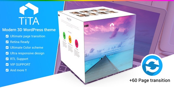 Tita 3D v3.3 - Modern WordPress Theme